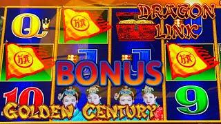 HIGH LIMIT Dragon Cash Link Golden Century (2) $50 Bonus Rounds Slot Machine Casino