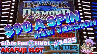 Slots Fun ⑦FINAl New Black Diamond Platinum Slot, $100 Wheel of Fortune YAAMAVA 赤富士スロット スロットファン⑦完