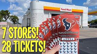 7 STORES ⫸ 28 TICKETS ⫸ then THIS!  $140 TEXAS LOTTERY Scratch Offs