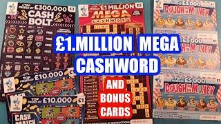 £1.Million CASHWORD..And Bonus Cards...mmmmmmMMM..says