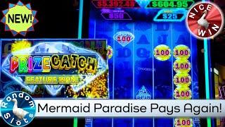 New️Mermaid Paradise Prize Catch Slot Machine Nice Bonus