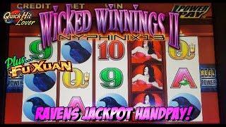 WICKED WINNINGS II Slot JACKPOT HANDPAY Bonus MAX BET!