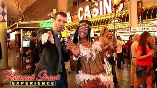Fun with Vegas Street Performers: Girls of Fremont Street Edition