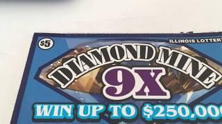 Diamond Mine! Scratching off a $5 Illinois Lottery Ticket