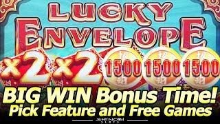 Lucky Envelope Jade Wealth BIG WIN Bonus! 2nd Attempt playing Konami's Wild Wild Slot!