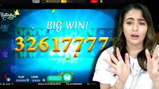 BIG WIN on Butterfly Staxx 2 w/Gold COINS!
