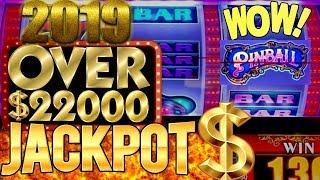 Over $22,000 Handpay Jackpots On High Limit 3 Reel Slot Machines - $75 Max Bet High Limit Pinball