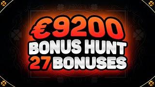 €9200 BONUS HUNT RESULTS  27 ONLINE CASINO SLOT MACHINE FEATURES | ft. RAZOR SHARK & BEAT THE BEAST