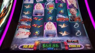Nice Win!! SHARKNADO Slot Machine Bonus & Re Trigger
