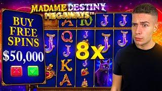 $50,000 Bonus Buy on MADAME DESTINY MEGAWAYS  (50K Bonus Buy Series #27)