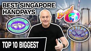 HUGE SLOT MACHINE HANDPAYS in SINGAPORE?  These Are My 10 BIGGEST EVER!