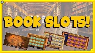 Night at the Library! BOOK SLOTS  Book of Inti, Great Book of Magic & More!!
