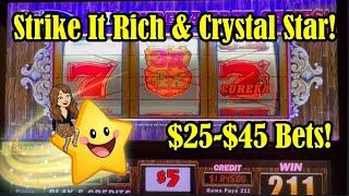 $45 A Spin - Crystal Star & Strike It Rich Again! LakeTahoe Slot Machines!