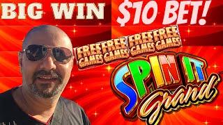 MRS JACK is on $10 Bets on SPIN it GRAND SLOT MACHINE!!!