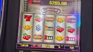 Double Diamond Deluxe $25/Spin - Quick Hit Platinum $15/Spin High Limit