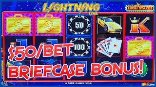HIGH LIMIT Lightning Link High Stakes ️ $50 Bonus Round Slot Machine Casino