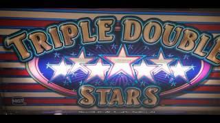 BIG WIN on TRIPLE DOUBLE STARS Slot $9.00 BET - QUICK NICE LINE HIT! at Pechanga Resort and Casino