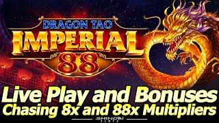 Chasing 8x and 88x Multipliers in Dragon Tao and Phoenix Xing Imperial 88 Slot Machines at Yaamava!