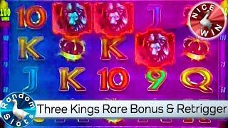 Three Kings Slot Machine Bonus and Retrigger