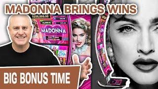SEXY MADONNA Brings Me Some MATERIAL WINS  MIGHTY CASH SLOT MACHINE ACTION!