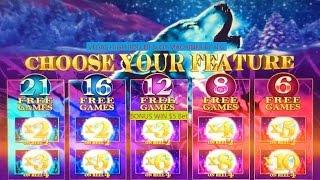 Timber Wolf Slot Machine  Bonus Win !!! $5 Bet Live Play