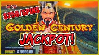 HANDPAY JACKPOT Dragon Link Golden Century $100 Bonus Round HIGH LIMIT UP To $250 SPIN Slot Machine