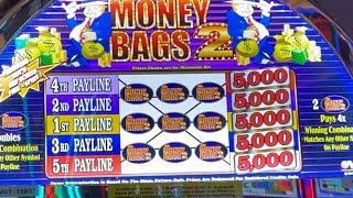 MONEY BAGS 5-LINER SLOT MAX BET $6.25 AT CHOCTAW DURANT #choctaw #casino #slots #vgt