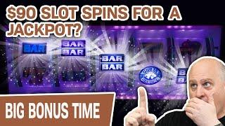 Can $90 HIGH-LIMIT Slot Spins Get Me A JACKPOT?  Spoiler: YES on DOUBLE DIAMOND