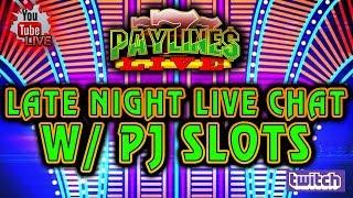 LIVE LATE NIGHT CHAT WITH PJ SLOTS   LAS VEGAS NEW YEAR TRIP CHAT