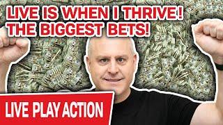 LIVE Is When I THRIVE at SLOTS!  The BIGGEST Live Bets You’ll EVER SEE