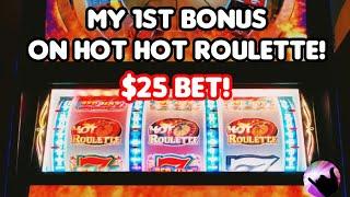 $25 Bet Bonus on Hot Hot Roulette! High Limit 3 Reel Slots in Atlantic City!