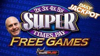 SUPER JACKPOT Super Times Pay Free Games SLOT WIN! | The Big Jackpot