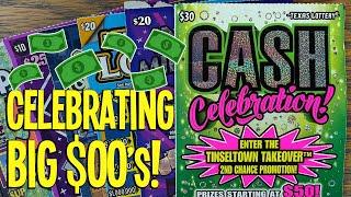 Celebrating BIG $00's!  Playing $170 in TEXAS LOTTERY Scratch Offs