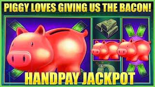Lock It Link Piggy Bankin' HANDPAY JACKPOT HIGH LIMIT $25 MAX BET Bonus Round Slot Machine Casino