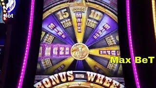 Buffalo Grand Slot Machine Bonus Win and Buffalo Line Hit !!! Max Bet Live Play