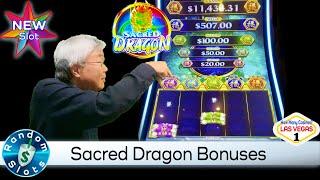 ️ New - Sacred Dragon Majestic Riches Slot Machine, Both Bonus Features