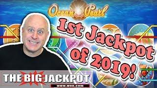 1st Jackpot of 2019! Ocean Pearl BONUS WIN  | The Big Jackpot