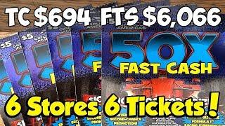 6 Stores 6 Tickets! 50X Fast Cash  TC vs FTS MM3 #31