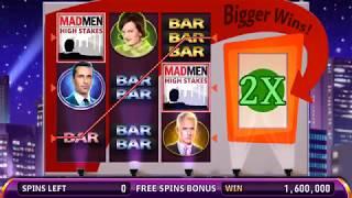 MAD MEN: HIGH STAKES Video Slot Casino Game with a HIGH STAKES FREE SPIN BONUS