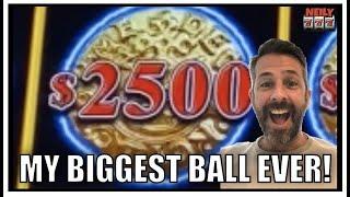 OMG! I've never had a ball that BIG! HUGE WIN! Jackpot Handpay on DOLLAR STORM!