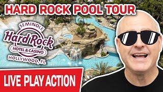 Hard Rock Hollywood POOL TOUR!  Experience It HERE if You Can’t Get Out THERE!