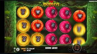 Free 7 Monkeys Slots Gameplay   Pragmatic Play    PlaySlots4RealMoney