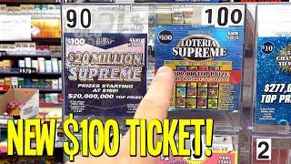 WINNING on the NEW $100 LOTTERY TICKET!  $350 TEXAS LOTTERY Scratch Offs