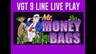 VGT 9 Lines  Mr. Money Bags High Limit! Red Spins!