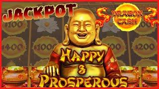 HIGH LIMIT Dragon Cash Link Happy Prosperous BIG HANDPAY JACKPOT ~ $100 Bonus Round UP TO $250 SPINS