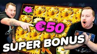 SUPER BONUS On Wild Swarm! €50 BET! Insane Win!