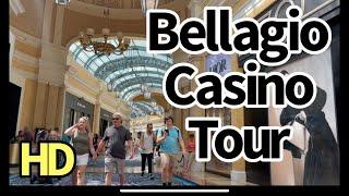 Bellagio Casino and Slots Walk and Resort Tour Las Vegas