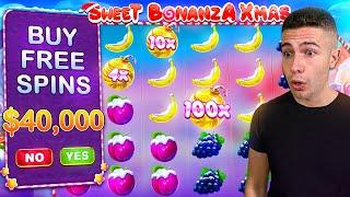 $40,000 Bonus Buy on SWEET BONANZA XMAS  (40K Bonus Buy Series #15)