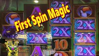 FIRST SPIN MAGIC ! (REPOSTED)1st Spin & Big Line Hits SPECIAL Prowling Panther Slot etc..栗スロ