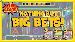 Nothing but BIG BETS! All of the Big Bet slots, with LOTS of BONUSES!